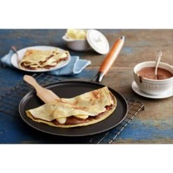 Staub Crêpière Avec Poignée En Bois 28 Cm, Fonte, Noir -Staub Soldes Boutique 000010360