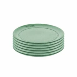 Staub Lot De 6 Assiettes Plates 15 Cm, Céramique, Sauge