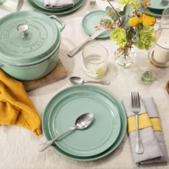 Staub Lot De 6 Assiettes Plates 15 Cm, Céramique, Sauge 9 Staub Lot De 6 Assiettes Plates 15 Cm, Céramique, Sauge -Staub Soldes Boutique 0023X SET EU 3