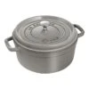 Staub Cocotte 24 Cm, Rond(e), Gris Graphite, Fonte