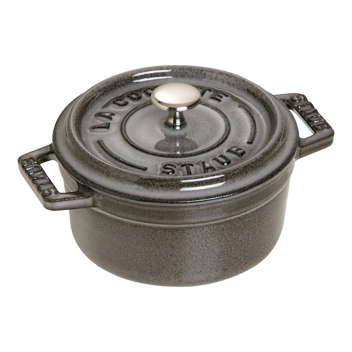 Staub Mini Cocotte 10 Cm, Rond(e), Gris Graphite, Fonte 3 Staub Mini Cocotte 10 Cm, Rond(e), Gris Graphite, Fonte
