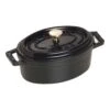 Staub Mini Cocotte 11 Cm, Ovale, Noir, Fonte -Staub Soldes Boutique 40500 111 0 1