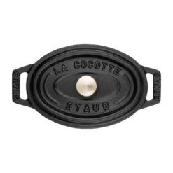 Staub Mini Cocotte 11 Cm, Ovale, Noir, Fonte -Staub Soldes Boutique 40500 111 0 3