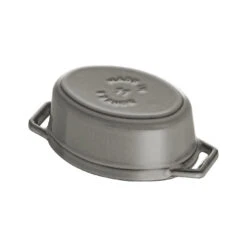 Staub Mini Cocotte 11 Cm, Ovale, Gris Graphite, Fonte -Staub Soldes Boutique 40500 116 0 6