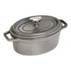Staub Cocotte 23 Cm, Ovale, Gris Graphite, Fonte 2 Staub Cocotte 23 Cm, Ovale, Gris Graphite, Fonte -Staub Soldes Boutique 40500 236 0 1