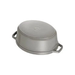 Staub Cocotte 15 Cm, Ovale, Gris Graphite, Fonte -Staub Soldes Boutique 40500 236 0 6 1