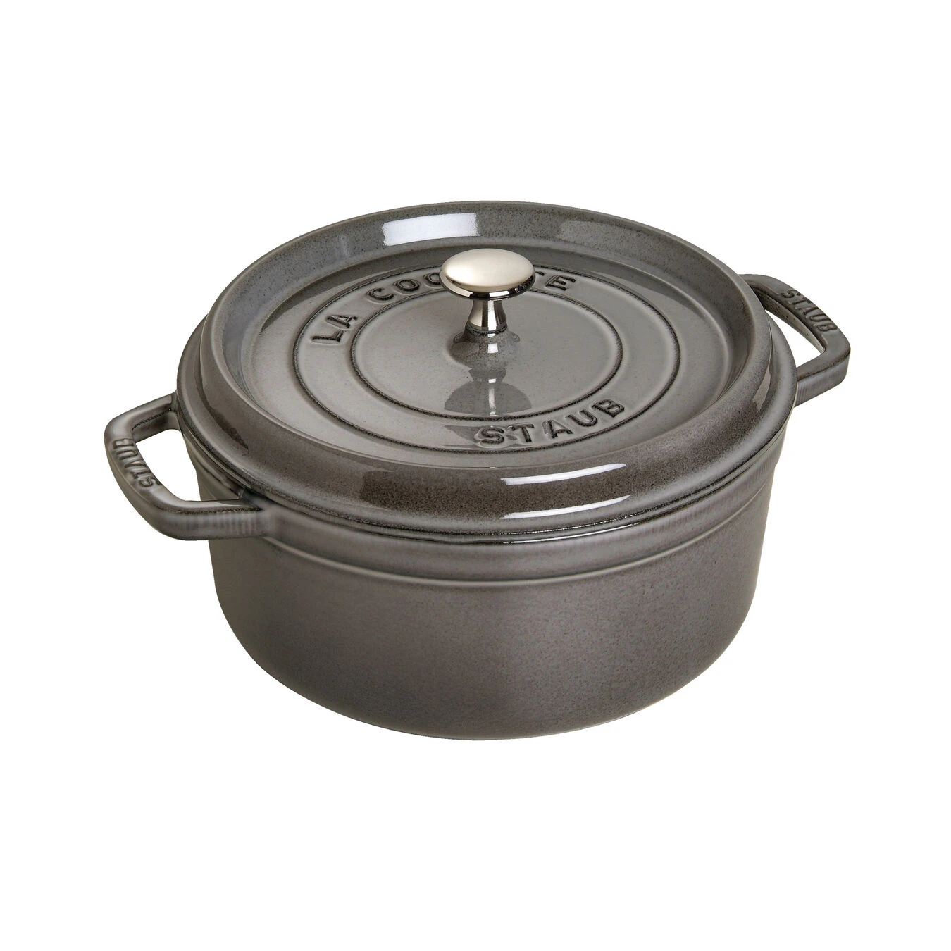 Staub Cocotte 18 Cm, Rond(e), Gris Graphite, Fonte 3 Staub Cocotte 18 Cm, Rond(e), Gris Graphite, Fonte