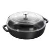Staub Sauteuse Avec Couvercle En Verre 24 Cm, Fonte -Staub Soldes Boutique 40501 060 0 1