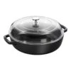 Staub Sauteuse Avec Couvercle En Verre 26 Cm, Fonte -Staub Soldes Boutique 40501 062 0 1