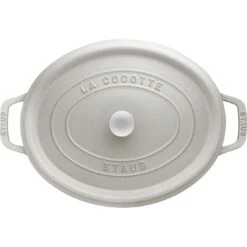 Staub Cocotte 23 Cm, Ovale, Truffe Blanche, Fonte 9 Staub Cocotte 23 Cm, Ovale, Truffe Blanche, Fonte -Staub Soldes Boutique 40501421 3