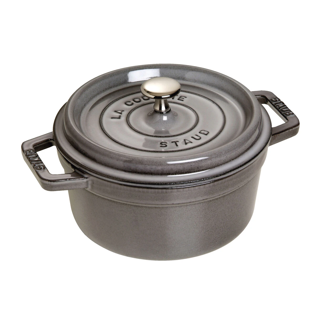 Staub Cocotte 20 Cm, Rond(e), Gris Graphite, Fonte 3 Staub Cocotte 20 Cm, Rond(e), Gris Graphite, Fonte
