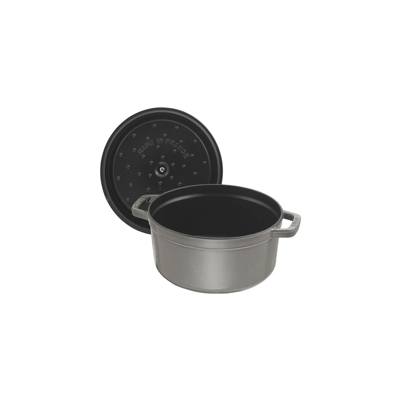 Staub Cocotte 20 Cm, Rond(e), Gris Graphite, Fonte 6 Staub Cocotte 20 Cm, Rond(e), Gris Graphite, Fonte – Image 4