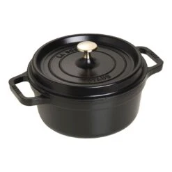 Staub Cocotte 22 Cm, Rond(e), Noir, Fonte