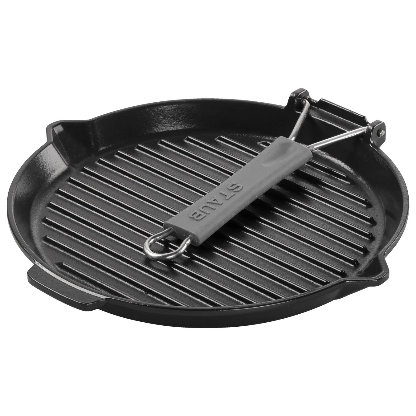 Staub Gril Avec Bec Verseur 28 Cm, Fonte, Noir 4 Staub Gril Avec Bec Verseur 28 Cm, Fonte, Noir â Image 2