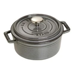 Staub Cocotte 12 Cm, Rond(e), Gris Graphite, Fonte