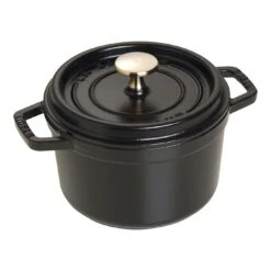 Staub Cocotte 16 Cm, Rond(e), Noir, Fonte