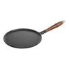 Staub Crêpière Avec Poignée En Bois 28 Cm, Fonte, Noir 1 Staub Crêpière Avec Poignée En Bois 28 Cm, Fonte, Noir -Staub Soldes Boutique 40509 525 0 4