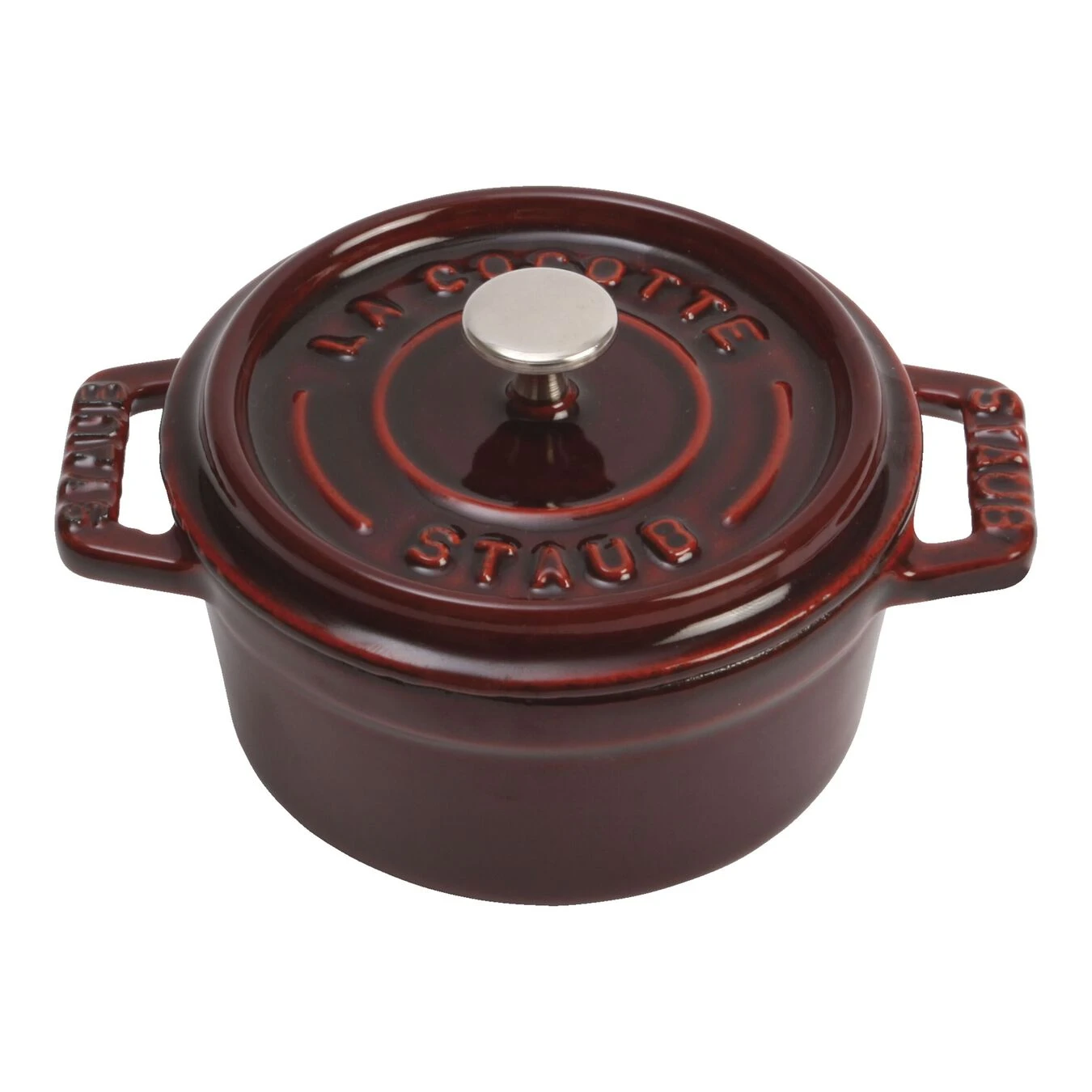 Staub Mini Cocotte 10 Cm, Rond(e), Grenadine, Fonte 3 Staub Mini Cocotte 10 Cm, Rond(e), Grenadine, Fonte