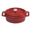 Staub Mini Cocotte 11 Cm, Ovale, Cerise, Fonte -Staub Soldes Boutique 40509 807 0 1
