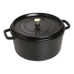 Staub Cocotte 30 Cm, Rond(e), Noir, Fonte