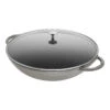Staub Wok Avec Couvercle En Verre 37 Cm, Fonte -Staub Soldes Boutique 40509336 1