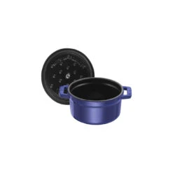 Staub Mini Cocotte 10 Cm, Rond(e), Bleu Intense, Fonte -Staub Soldes Boutique 40510 262 0 5