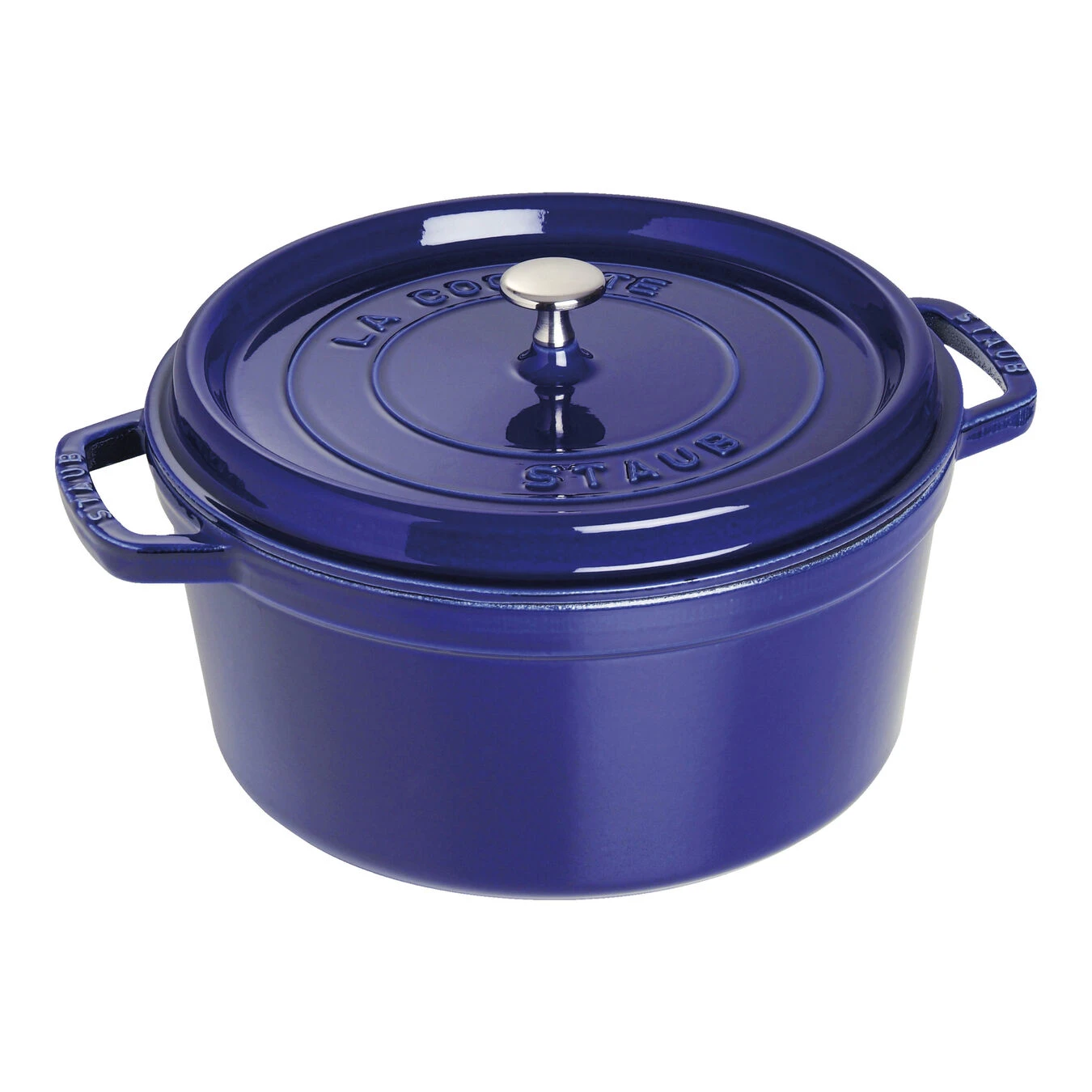 Staub Cocotte 28 Cm, Rond(e), Bleu Intense, Fonte 3 Staub Cocotte 28 Cm, Rond(e), Bleu Intense, Fonte