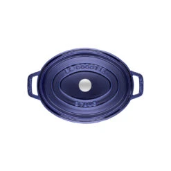 Staub Cocotte 33 Cm, Ovale, Bleu Intense, Fonte -Staub Soldes Boutique 40510 288 0 2 1