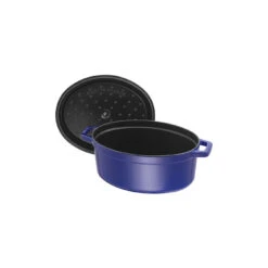 Staub Cocotte 33 Cm, Ovale, Bleu Intense, Fonte -Staub Soldes Boutique 40510 288 0 5 1