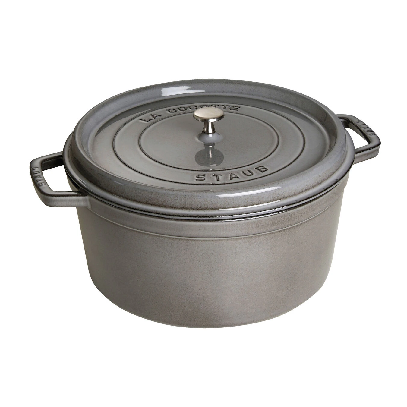 Staub Cocotte 34 Cm, Rond(e), Gris Graphite, Fonte 3 Staub Cocotte 34 Cm, Rond(e), Gris Graphite, Fonte