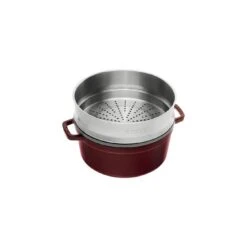 Staub Cocotte Avec Panier Vapeur 26 Cm, Rond(e), Grenadine, Fonte 7 Staub Cocotte Avec Panier Vapeur 26 Cm, Rond(e), Grenadine, Fonte -Staub Soldes Boutique 40510 600 0 2