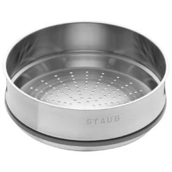 Staub Cocotte Avec Panier Vapeur 26 Cm, Rond(e), Noir, Fonte -Staub Soldes Boutique 40510 606 0 2