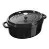 Staub Cocotte 33 Cm, Ovale, Noir Brillant, Fonte 1 Staub Cocotte 33 Cm, Ovale, Noir Brillant, Fonte -Staub Soldes Boutique 40510 642 1