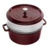 Staub Cocotte Avec Panier Vapeur 26 Cm, Rond(e), Grenadine, Fonte 2 Staub Cocotte Avec Panier Vapeur 26 Cm, Rond(e), Grenadine, Fonte -Staub Soldes Boutique 40510600