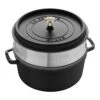 Staub Cocotte Avec Panier Vapeur 26 Cm, Rond(e), Noir, Fonte 2 Staub Cocotte Avec Panier Vapeur 26 Cm, Rond(e), Noir, Fonte -Staub Soldes Boutique 40510606