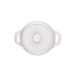 Staub Mini Cocotte 10 Cm, Rond(e), Blanc Pur, Céramique -Staub Soldes Boutique 40511 083 0 3