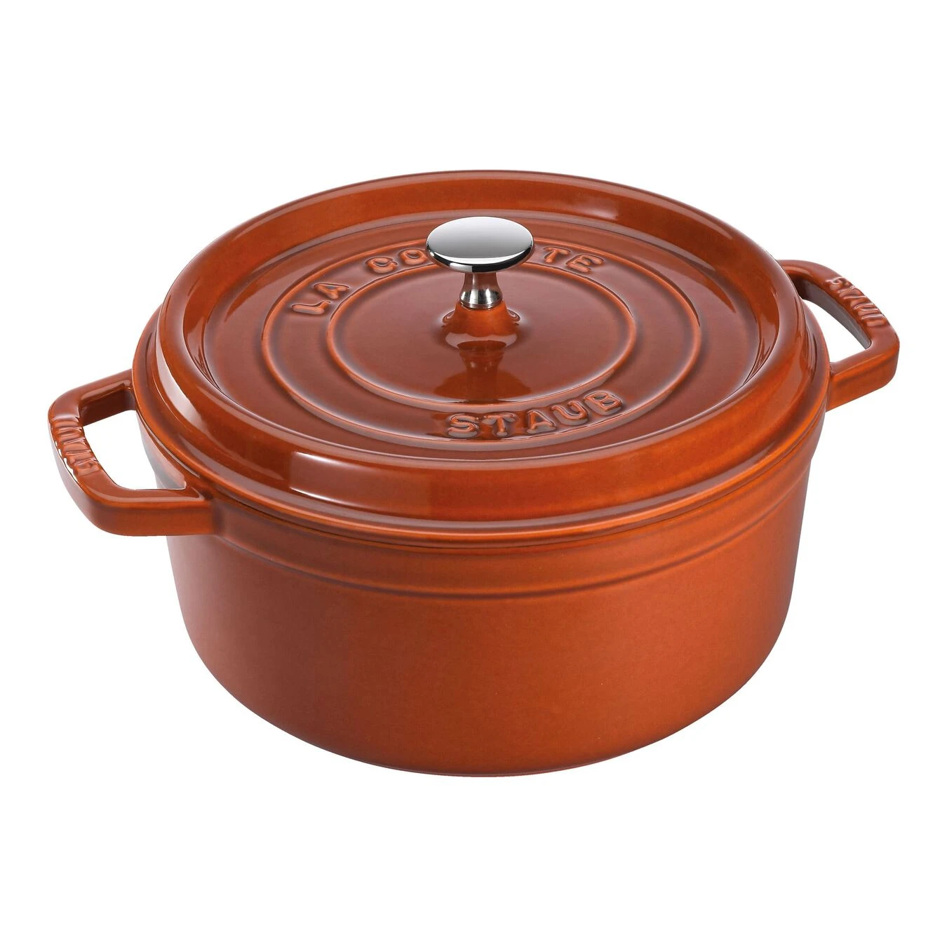 Staub Cocotte 24 Cm, Rond(e), Cannelle, Fonte 3 Staub Cocotte 24 Cm, Rond(e), Cannelle, Fonte