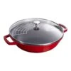 Staub Wok Avec Couvercle En Verre 30 Cm, Fonte