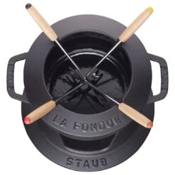 Staub Service à Fondue 16 Cm, Noir -Staub Soldes Boutique 40511 970 0 3