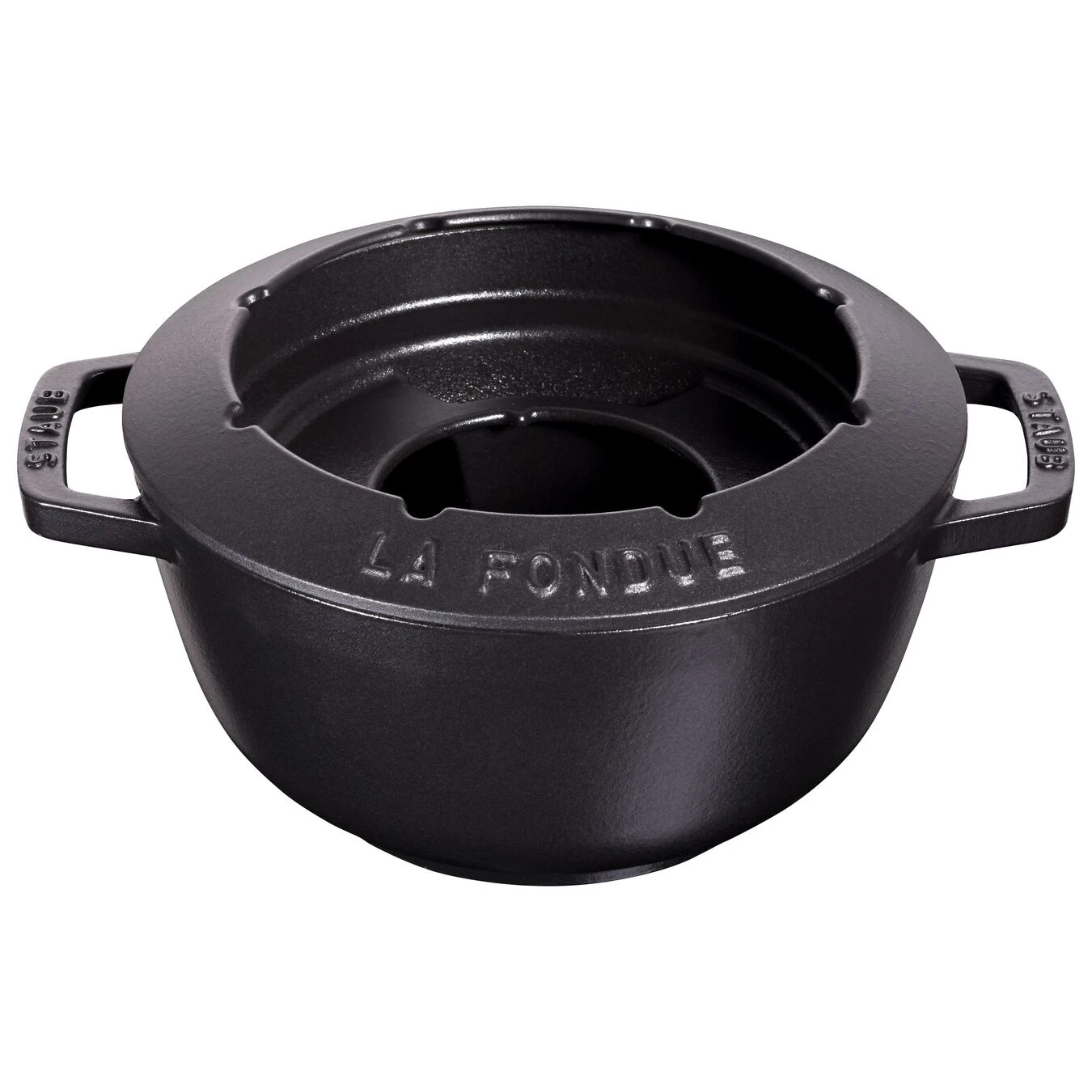 Staub Service à Fondue 20 Cm, Noir 4 Staub Service à Fondue 20 Cm, Noir – Image 2