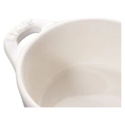 Staub Mini Cocotte 10 Cm, Rond(e), Blanc Ivoire, Céramique -Staub Soldes Boutique 40511 997 0 5