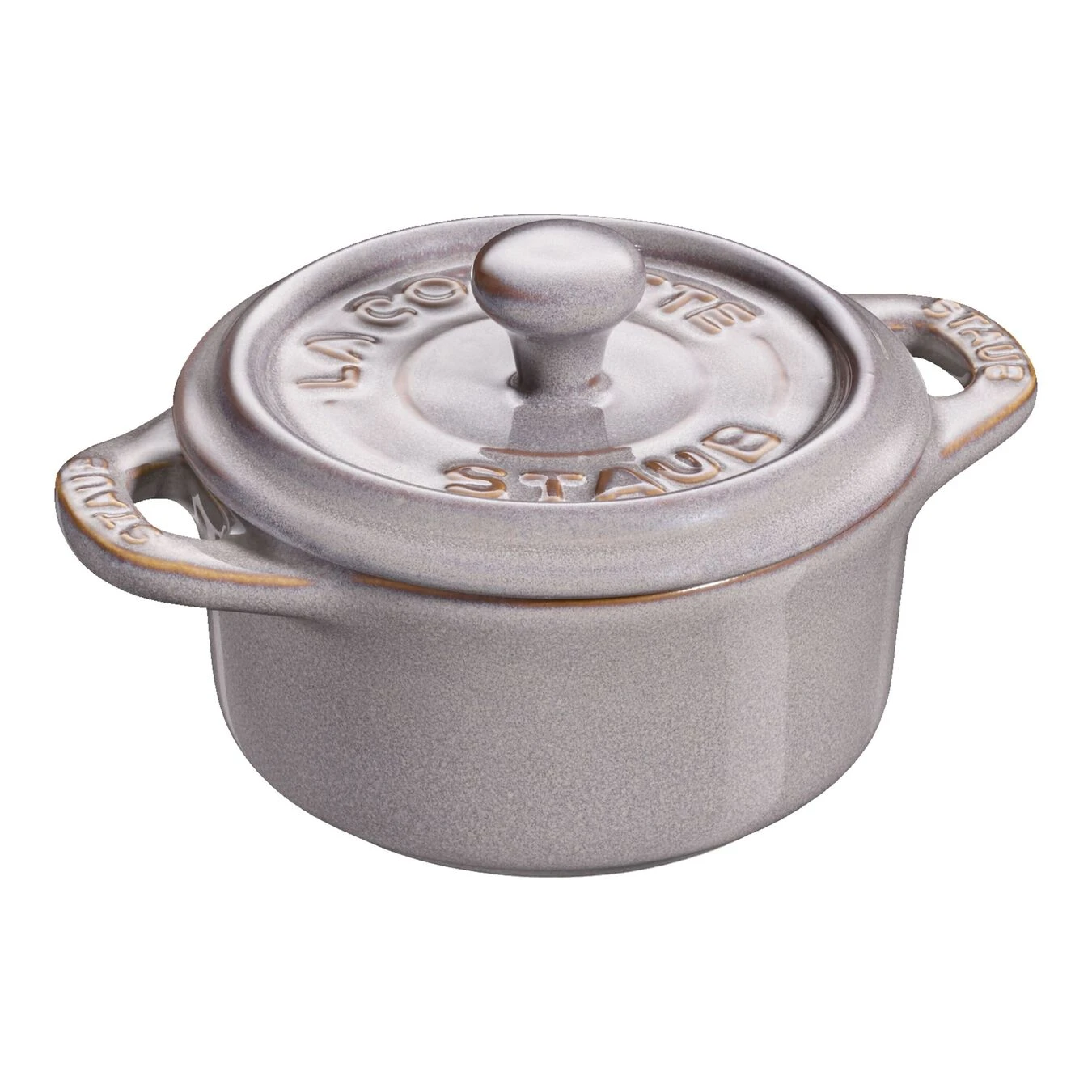 Staub Mini Cocotte 10 Cm, Rond(e), Gris Antique, Céramique 3 Staub Mini Cocotte 10 Cm, Rond(e), Gris Antique, Céramique