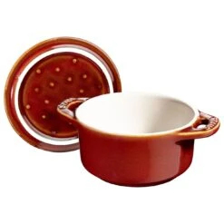 Staub Mini Cocotte 10 Cm, Rond(e), Cuivre Antique, Céramique -Staub Soldes Boutique 40511 999 0 1