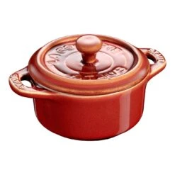 Staub Mini Cocotte 10 Cm, Rond(e), Cuivre Antique, Céramique