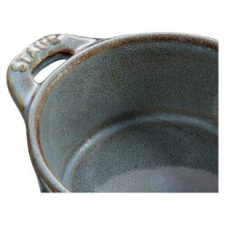 Staub Mini Cocotte 10 Cm, Rond(e), Turquoise Antique, Céramique -Staub Soldes Boutique 40512 000 0 2