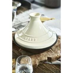 Staub Tajine 28 Cm, Fonte, Cream -Staub Soldes Boutique 424418362