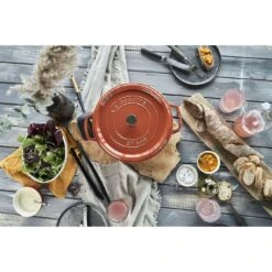 Staub Cocotte 28 Cm, Rond(e), Cannelle, Fonte -Staub Soldes Boutique 424418897