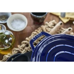 Staub Cocotte 33 Cm, Ovale, Bleu Intense, Fonte -Staub Soldes Boutique 424419733