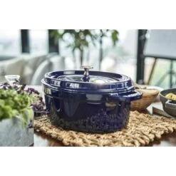 Staub Cocotte 33 Cm, Ovale, Bleu Intense, Fonte -Staub Soldes Boutique 424419735