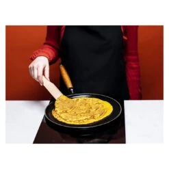 Staub Crêpière Avec Poignée En Bois 28 Cm, Fonte, Noir -Staub Soldes Boutique 424421745